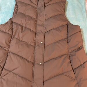 Women's Brown Puffer Vest